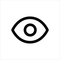 A simple eye icon, representing visibility or viewing.