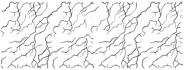 lightning vein pattern with abstract branching lines in black and white vector