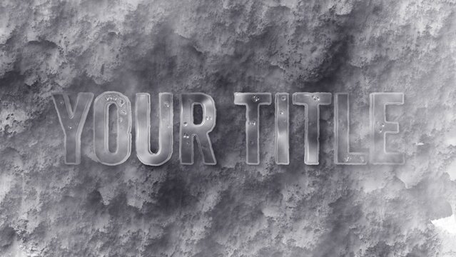 Stormy Snowing Cold Title Intro