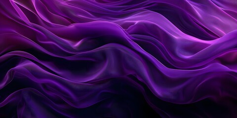 Obraz premium Abstract Purple Wave Background, Smooth Silk Fabric Texture