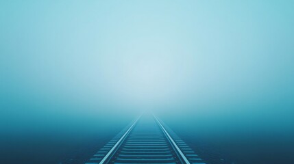 Foggy road stretching into a bright horizon, tranquil atmosphere, ideal for reflective themes or journey narratives.