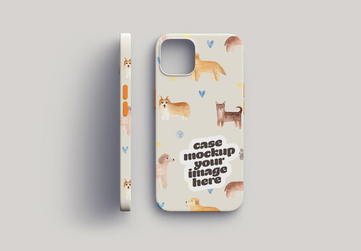 Mockup of Mobile Phone Cover Case