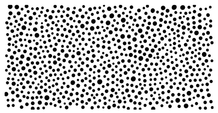 irregular dotted pattern with random circles