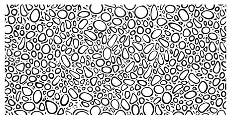 organic oval shapes abstract seamless pattern