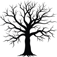 Obraz premium tree silhouette vector