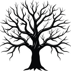 Obraz premium vector tree silhouette