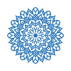 Vector line art minimal mandala design illustration for decoration