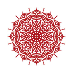 Vector line art minimal mandala design illustration for decoration