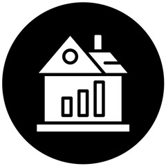 Vector Design House Stats Icon Style