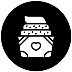 Vector Design Wedding Cupcake Icon Style
