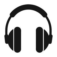 Headphone Silhouette Vector Art Design