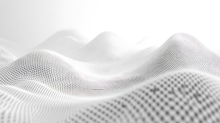 A smooth white textured surface with multiple wave like forms