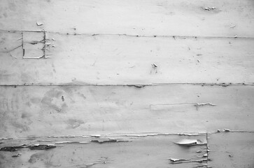 Chipping paint from wooden planks creates an interesting background	