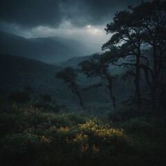 fog in the mountains