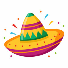 party hats with colorful hats