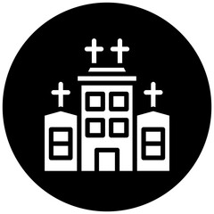 Vector Design Church Icon Style