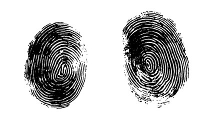 Fingerprint isolated on transparent background. Vector abstract fingerprint with modern design and fingerprints on a background	