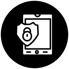 Vector Design Mobile Security Icon Style