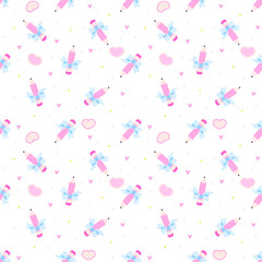 Cute Pencil Seamless PNG