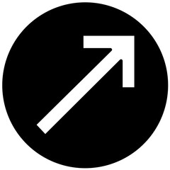 Vector Design Up Right Icon Style