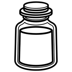 medicine bottle isolated on white