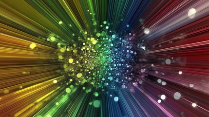 Fototapeta premium Abstract Colorful Burst of Energy Graphic Design