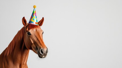 Happy Birthday Horse: A Festive Portrait
