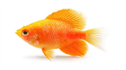 Fototapeta premium Vibrant Orange Tropical Fish: A Close-Up Study