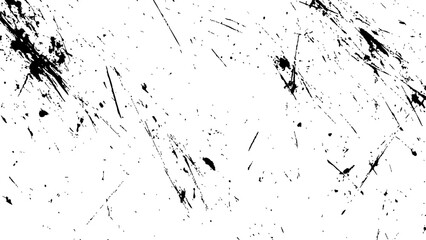 Abstract white background with random scratches white background. Abstract grunge texture with black Ink splashes. black scratched white background texture.