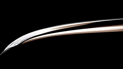 Abstract lines curve over a contrasting black background gracefully