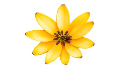 Obraz premium Stunning Yellow Flower Close-Up: A Vibrant Floral Macro Photograph
