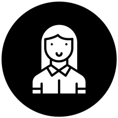 Vector Design Character Female Icon Style