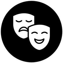 Vector Design Drama Icon Style
