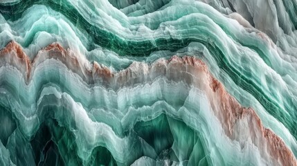 Obraz premium Stunning Green Marble Patterns: A Breathtaking Visual Feast for Interior Design