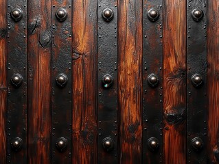 Fototapeta premium Moody, dark woodgrain texture with subtle directional lighting emphasizing natural imperfections