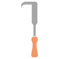 Weed puller vector cartoon illustration isolated on a white background.