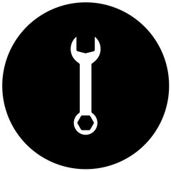 Vector Design Wrench Icon Style
