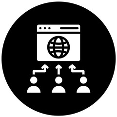 Vector Design Website Traffic Icon Style
