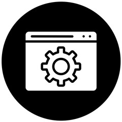 Vector Design Browser Setting Icon Style