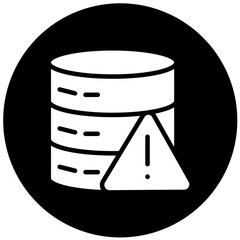 Vector Design Database Alert Icon Style