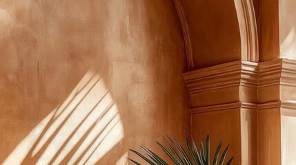 Warm Brown Tones in Architectural Detail: A Stunning Interior Design