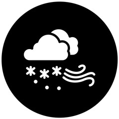 Vector Design Snowstorm Icon Style