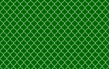 Moroccan pattern on green background