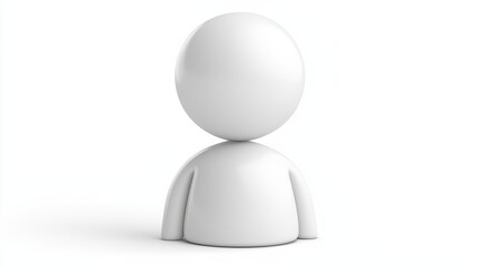 Realistic 3d render of a male figure against clean white background for design projects