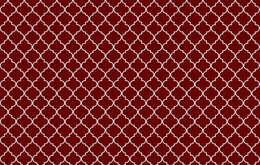 Moroccan pattern on red dark background