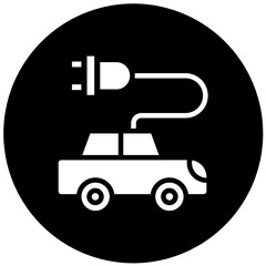 Vector Design Electric Car Icon Style