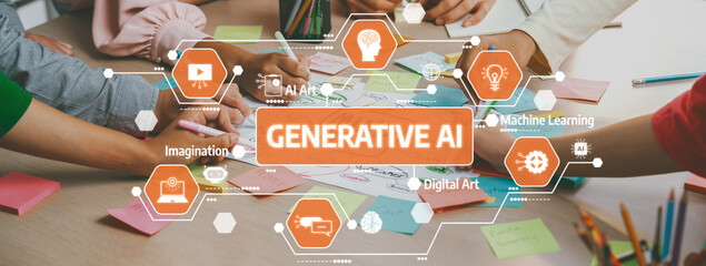 Creative business team brainstorming about marketing strategy and business plan by using mind mapping. Startup team work together to write down on paper. Focus on hand. Closeup. Variegated. Amity