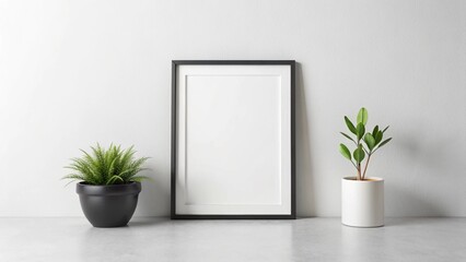 Minimal black frame mockup
