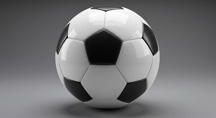 Obraz premium Classic Black and White Soccer Ball Image