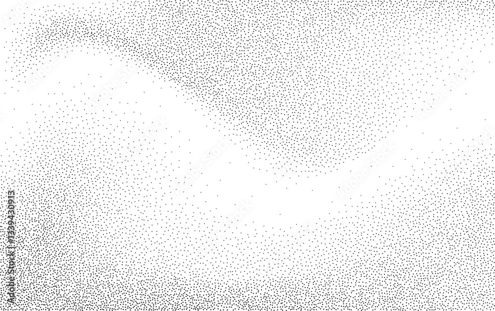 Poster Vector Abstract Stipple Noise Effect. Dotwork BG.